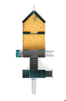 Детские уличные комплексы + Парусник (Лагуна) - ДИК 2.03.3.02-05 - Игровой комплекс Н=1200