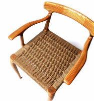 Киевницы, мебель, интерьер + Дизайнерское кресло ручной работы с плетеным сиденьем