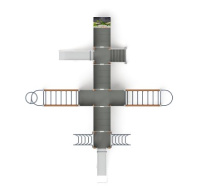 Детские уличные комплексы + Игровой комплекс Аэроплан (В джунглях) Н=1200 ДИК 2.03.4.04-02