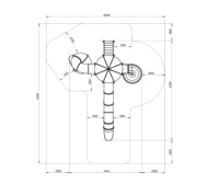 Детские уличные комплексы + Карнавал (Шапито) - ДИК 2.22.01-01.И1 - Игровой комплекс H=2000