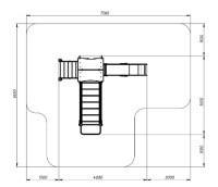 Детские уличные комплексы + Лукоморье - ДИК 2.25.04-01.С - Игровой комплекс H=1200