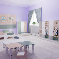 Детская мебель + Лавочка "Экоград"