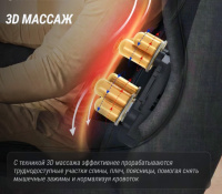 Аксессуары и опции + Массажная накидка UNIX Премиальная / Elite 3D Care Black