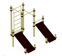 Уличные турники и брусья (Воркаут) + Воркаут Комплекс 3 (89) ОВ 01-016