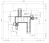 Детские уличные комплексы + Игровой комплекс Забота Космопорт (космос) горка Н 750 ДОВ 20.14.01-02