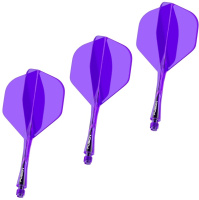 Аксессуары для игры в дартс + Литые оперения с хвостовиками Winmau Fusion Intermediate Purple (фиолетовые)