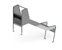 Детские горки для улицы + Горка для геопластики из нержавеющей стали 900 SNG 900.470-01