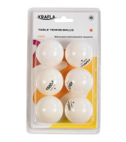 Мячики для настольного тенниса + KRAFLA B-WT600 Набор для настольного тенниса: мяч одна звезда (6шт)