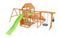 Детские уличные комплексы + Детская площадка IgraGrad Крафт Pro 4 с зимней горкой