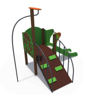 Детские уличные комплексы + Детский игровой комплекс серии Браун Черепашка Н-750 ДИО 04080