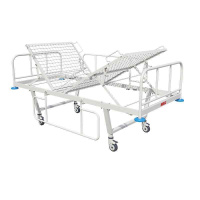  Кровати для домашнего использования + Кровать функциональная, на колесах, металлические спинки, ложе - стальная сетка, механическое регулирование секций (ступенчатая рейка) КФ3-01-"МСК" (МСК-103) по ТУ 9452-001-52962725-01