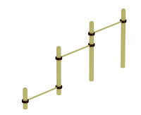 Уличные турники и брусья (Воркаут) + Воркаут Турники средние ОВ 02-007 (108)