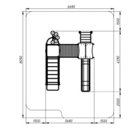 Детские уличные комплексы + Лукоморье - ДИК 2.25.06-11 - Игровой комплекс H=1200