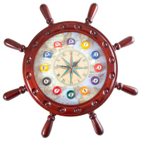 Часы настенные "Штурвал" 50 см x 50 см, деревянные