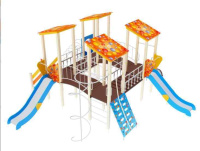 Детские уличные комплексы + ДИК 24-405-ВНК Детский игровой комплекс «Дворик детства» H=1200