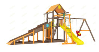 Детские уличные комплексы + Всесезонная площадка IgraGrad С Gride с рукоходом SF2