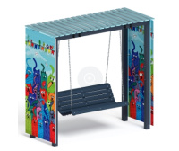 Перголы + Пергола с качелями (Коты) - МФ 78.06.01-06.И1 /с поликарбонатом/