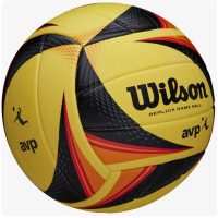 Волейбольные мячи + Мяч волейбольный WILSON OPTX AVP VB REPLICA, WTH01020X, размер 5, желто-черный
