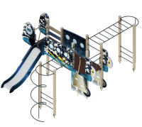 Детские уличные комплексы + Детский игровой комплекс «Аэроплан» H=1200 ДИК 29-1202