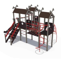Детские уличные комплексы + Игровой комплекс серии Лесная долина Н-1500 ДИО 06060