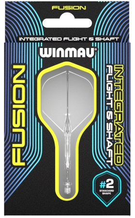 Аксессуары для игры в дартс + Литые оперения с хвостовиками Winmau Fusion Short Clear (прозрачные)