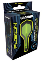 Аксессуары для игры в дартс + Литые оперения с хвостовиками Winmau Fusion Short Fluoro Yellow (желтые)