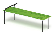 Детские уличные комплексы + Скамья для пресса (зеленый) - СО 2.40.05-02