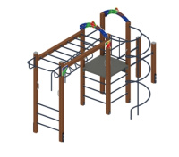 Детские уличные комплексы + Спортивная серия (Граффити) СК 2.01.22-01