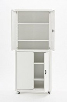 Шкафы для медикаментов и инструментов + Шкаф медицинский металлический, с антибактериальной окраской МЕТ ВАЛЕНТИЯ 2ММ