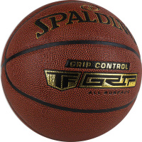 Баскетбольные мячи + Мяч баск. SPALDING Grip Control 76875z, р.7, композит. кожа (ПУ) коричневый