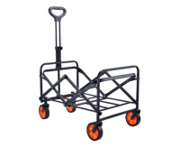 Тележки + Тележка для кемпинга, дачи и сада DFC с оранжевыми колесами, до 125 кг