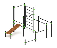 Уличные турники и брусья (Воркаут) + Воркаут 108 ВТ 12.21-01