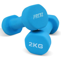 Гантели для фитнеса + Гантель для аэробики неопреновая PRCTZ NEOPRENE DUMBBELL, 2 кг.