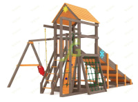 Детские уличные комплексы + Всесезонная площадка IgraGrad С Fort с сеткой SF2