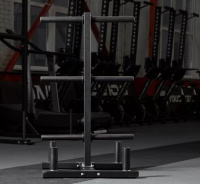 Стойки для гантелей, грифов и дисков + Стойка для хранения дисков и 4х грифов Olympic Plate Tree