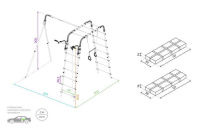Детские спортивные комплексы для дачи + Дачный комплекс "Весёлая лужайка-2" + ЦЕПНЫЕ качели Romana R 103.25.04 (серый/жёлтый)