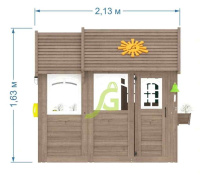 Игровые домики + Детский домик IgraGrad Коттедж 2