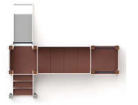 Детские уличные комплексы + Королевство (Картонное) - ДИК 1.15.02-12 - Игровой комплекс H=750