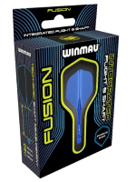 Аксессуары для игры в дартс + Литые оперения с хвостовиками Winmau Fusion Intermediate Azure Blue (синие)