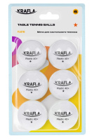 Мячики для настольного тенниса + KRAFLA B-OR600 Набор для настольного тенниса: мяч одна звезда (6шт)