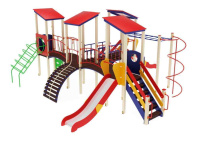 Детские уличные комплексы + ДИК 28-941-НК Детский игровой комплекс «Навина» H=1200