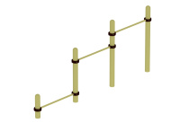 Уличные турники и брусья (Воркаут) + Воркаут Турники средние ОВ 01-007 (89)