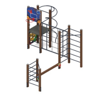 Детские уличные комплексы + Спортивная серия (Граффити) СК 2.01.02-01