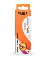 Мячики для настольного тенниса + KRAFLA B-OR3000 Набор для настольного тенниса: мяч три звезды (3шт)