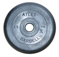 Диски для штанг и гантелей + Диск обрезиненный BARBELL ATLET диаметр 31 мм