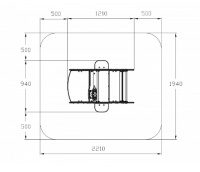 Теневые навесы, беседки + Кабриолет (серый) - Беседка машинка средняя - МФ 10.03.02-04.И1