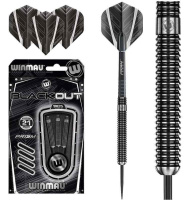 Дротики + Дротики Winmau Blackout steeltip 21gr (профессиональный уровень)