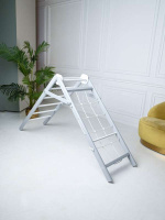 Шведские стенки + ДСК PERFETTO SPORT "Scala in legno con rete 2" grigio PS-130