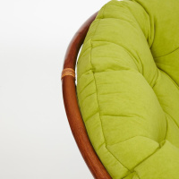 Мебель из ротанга + Кресло Папасан/Papasan (23/01 W) /с подушкой/ диаметр подушки 125см, 115х101х104см, пекан орех, флок олива, 23
