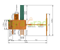 Детские уличные комплексы + Детская площадка IgraGrad Шато 2